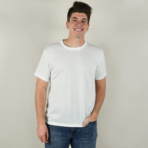 Model wearing Alternative Apparel 5050 Keeper T-Shirt